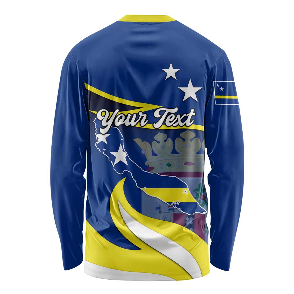 Custom Curacao Long Sleeve Shirt Coat Of Arms With Map Special Version LT01