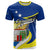 Custom Curacao T Shirt Coat Of Arms With Map Special Version - Wonder Print Shop