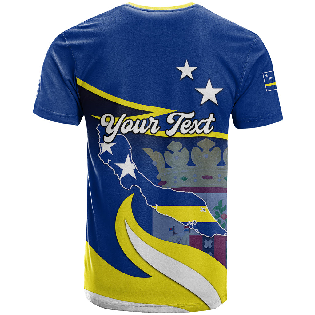 Custom Curacao T Shirt Coat Of Arms With Map Special Version - Wonder Print Shop