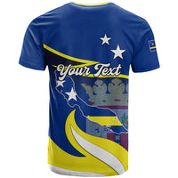 Custom Curacao T Shirt Coat Of Arms With Map Special Version - Wonder Print Shop