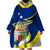 Custom Curacao Wearable Blanket Hoodie Coat Of Arms With Map Special Version - Wonder Print Shop
