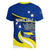 Custom Curacao Women V Neck T Shirt Coat Of Arms With Map Special Version - Wonder Print Shop