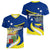 Custom Curacao Women V Neck T Shirt Coat Of Arms With Map Special Version - Wonder Print Shop