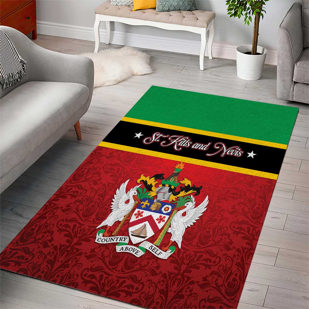 Saint Kitts and Nevis Royal Pattern Area Rug - Wonder Print Shop