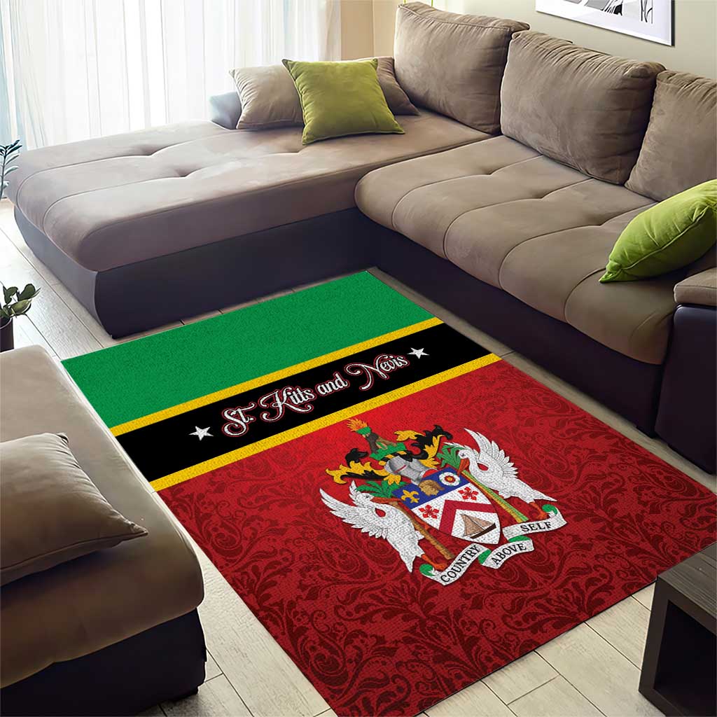 Saint Kitts and Nevis Royal Pattern Area Rug - Wonder Print Shop