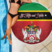 Saint Kitts and Nevis Royal Pattern Beach Blanket - Wonder Print Shop