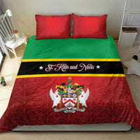 Saint Kitts and Nevis Royal Pattern Bedding Set - Wonder Print Shop