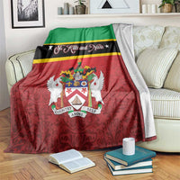 Saint Kitts and Nevis Royal Pattern Blanket - Wonder Print Shop