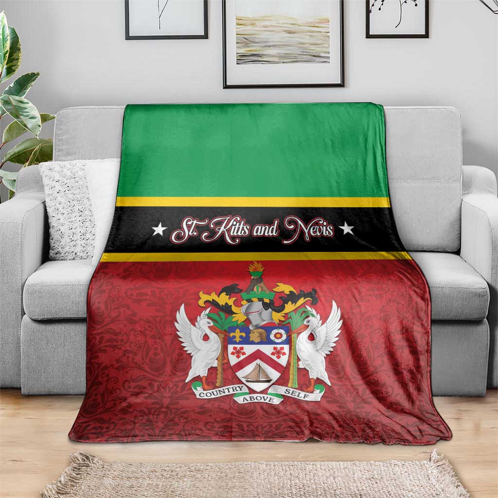 Saint Kitts and Nevis Royal Pattern Blanket - Wonder Print Shop