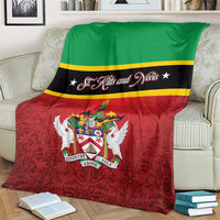Saint Kitts and Nevis Royal Pattern Blanket - Wonder Print Shop