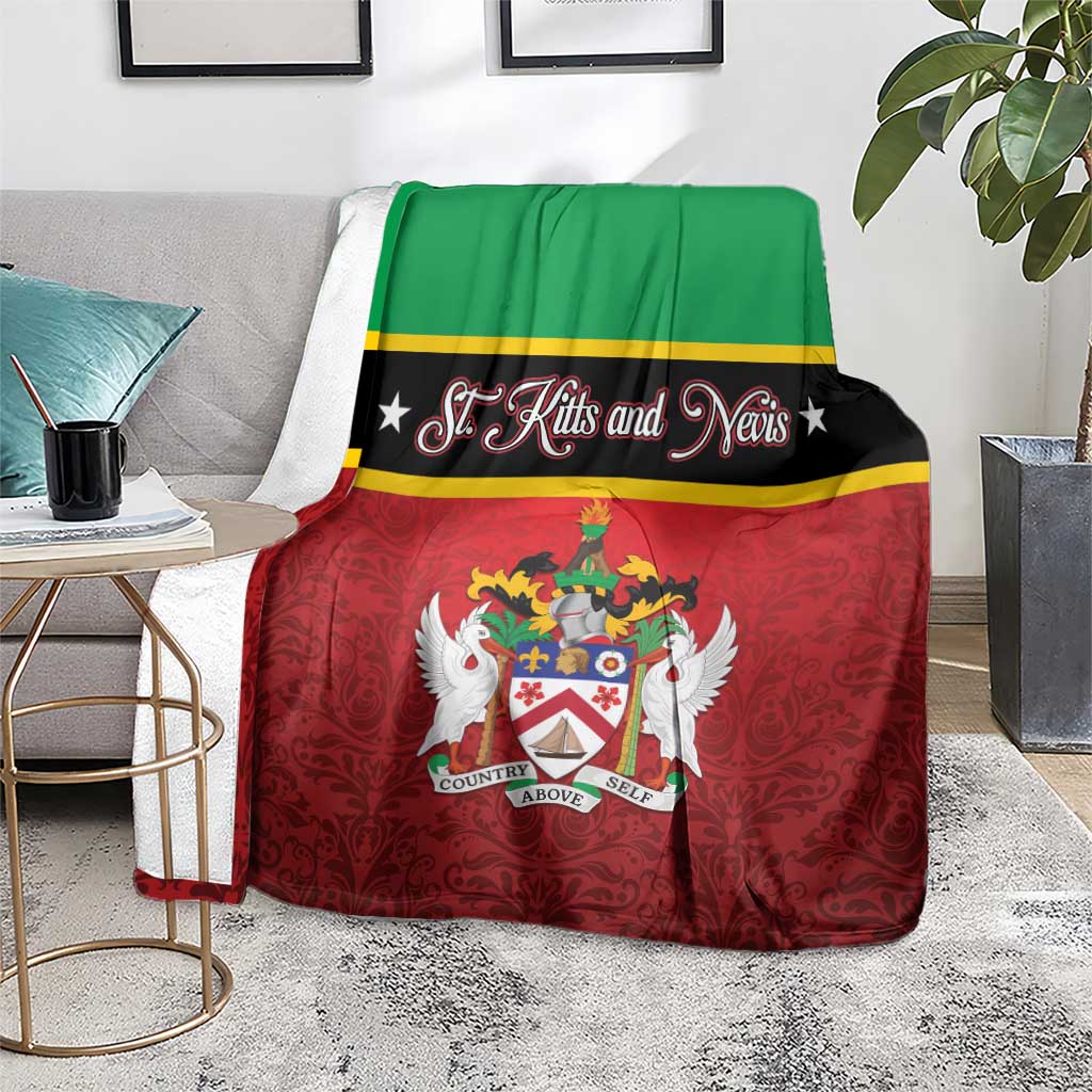 Saint Kitts and Nevis Royal Pattern Blanket - Wonder Print Shop