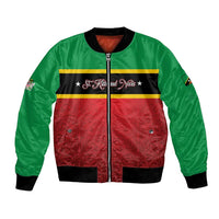 Personalized Saint Kitts and Nevis Royal Pattern Bomber Jacket - Wonder Print Shop