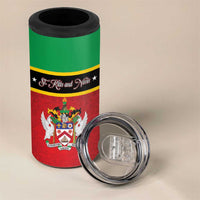 Personalized Saint Kitts and Nevis Royal Pattern 4 in 1 Can Cooler Tumbler - Wonder Print Shop