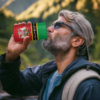 Personalized Saint Kitts and Nevis Royal Pattern 4 in 1 Can Cooler Tumbler - Wonder Print Shop