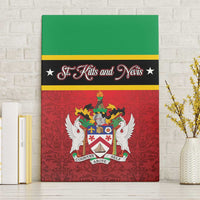 Saint Kitts and Nevis Royal Pattern Canvas Wall Art - Wonder Print Shop