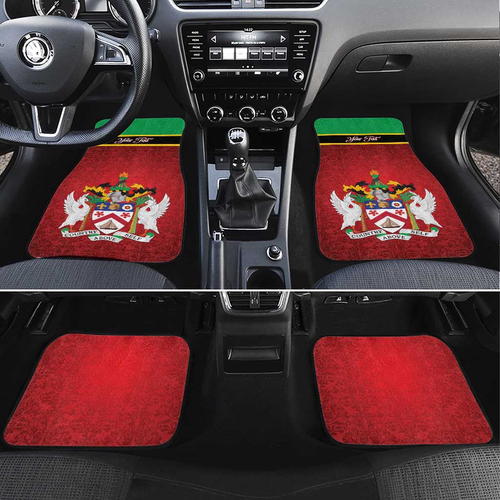 Saint Kitts and Nevis Royal Pattern Car Mats - Wonder Print Shop