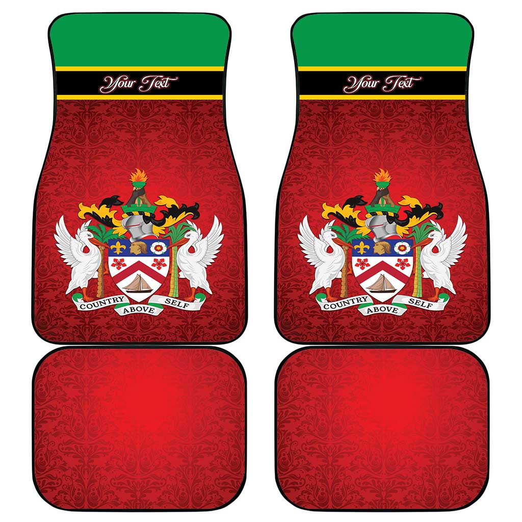 Saint Kitts and Nevis Royal Pattern Car Mats - Wonder Print Shop