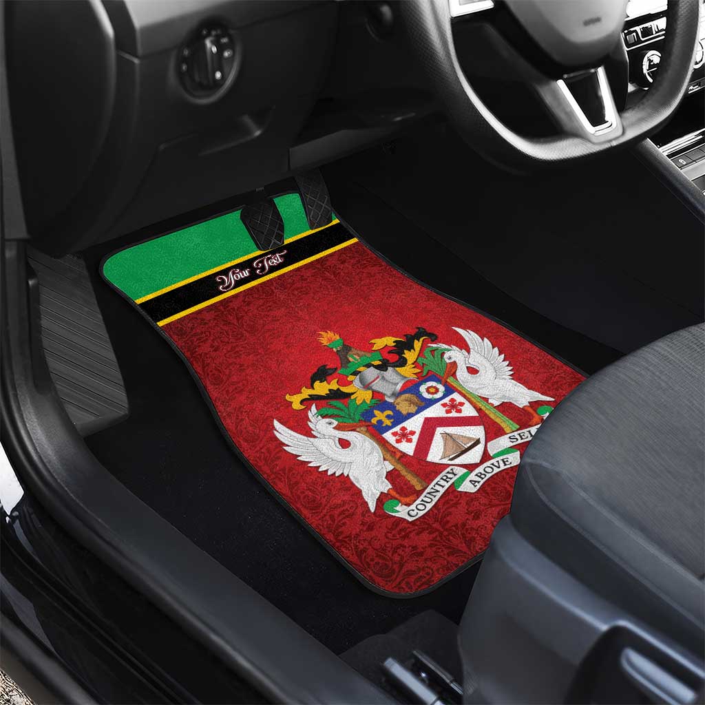 Saint Kitts and Nevis Royal Pattern Car Mats - Wonder Print Shop
