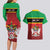 Personalized Saint Kitts and Nevis Royal Pattern Couples Matching Long Sleeve Bodycon Dress and Hawaiian Shirt - Wonder Print Shop