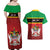 Personalized Saint Kitts and Nevis Royal Pattern Couples Matching Off Shoulder Maxi Dress and Hawaiian Shirt - Wonder Print Shop