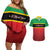 Personalized Saint Kitts and Nevis Royal Pattern Couples Matching Off Shoulder Short Dress and Hawaiian Shirt - Wonder Print Shop