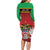 Personalized Saint Kitts and Nevis Royal Pattern Family Matching Long Sleeve Bodycon Dress and Hawaiian Shirt - Wonder Print Shop