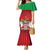 Personalized Saint Kitts and Nevis Royal Pattern Family Matching Mermaid Dress and Hawaiian Shirt - Wonder Print Shop