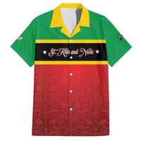 Personalized Saint Kitts and Nevis Royal Pattern Family Matching Off Shoulder Maxi Dress and Hawaiian Shirt - Wonder Print Shop