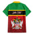 Personalized Saint Kitts and Nevis Royal Pattern Family Matching Short Sleeve Bodycon Dress and Hawaiian Shirt - Wonder Print Shop