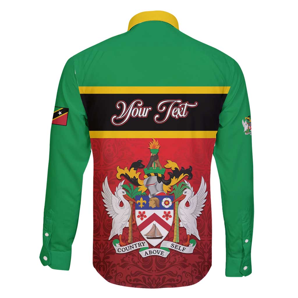 Personalized Saint Kitts and Nevis Royal Pattern Family Matching Tank Maxi Dress and Hawaiian Shirt - Wonder Print Shop