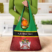 Saint Kitts and Nevis Royal Pattern Grocery Bag - Wonder Print Shop