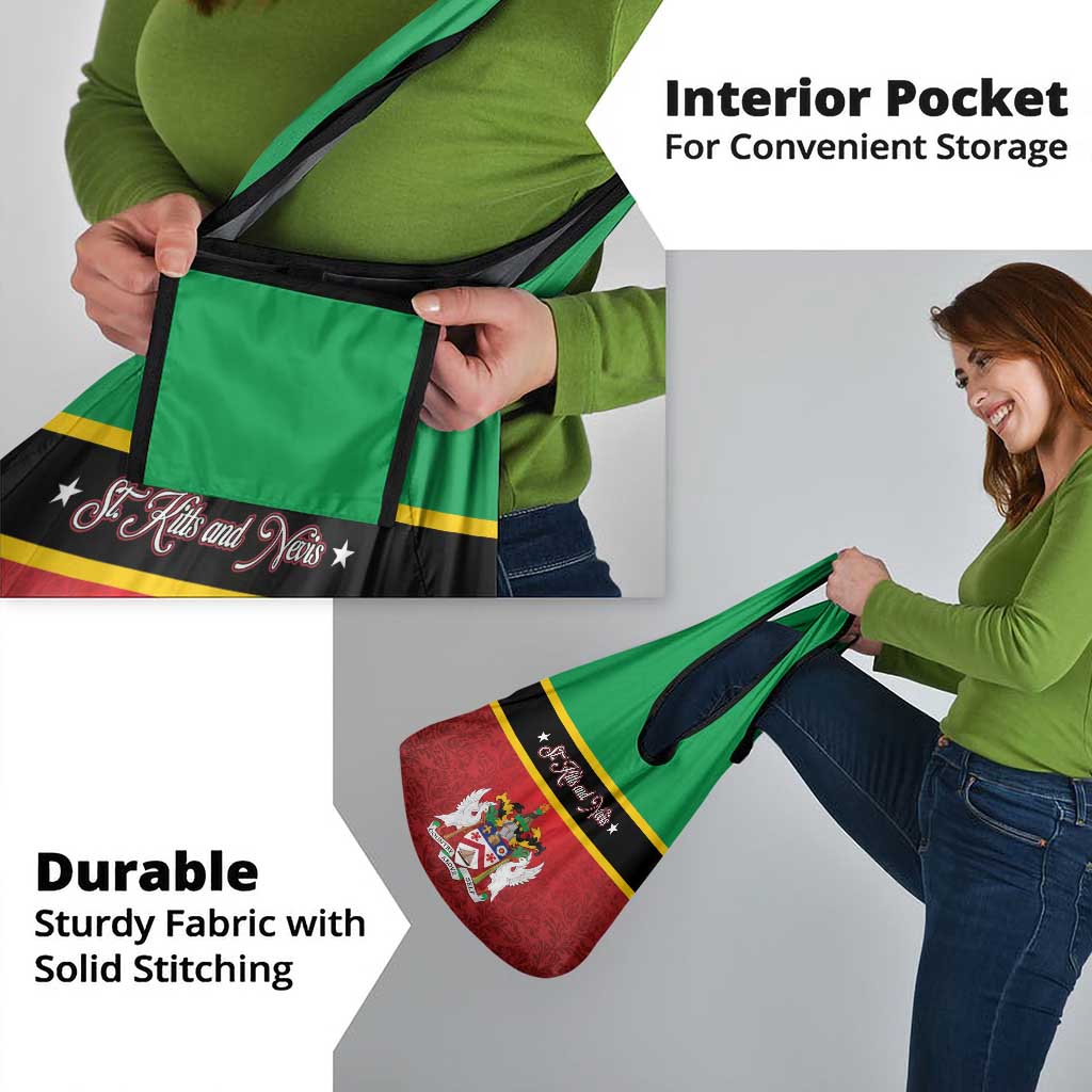 Saint Kitts and Nevis Royal Pattern Grocery Bag - Wonder Print Shop