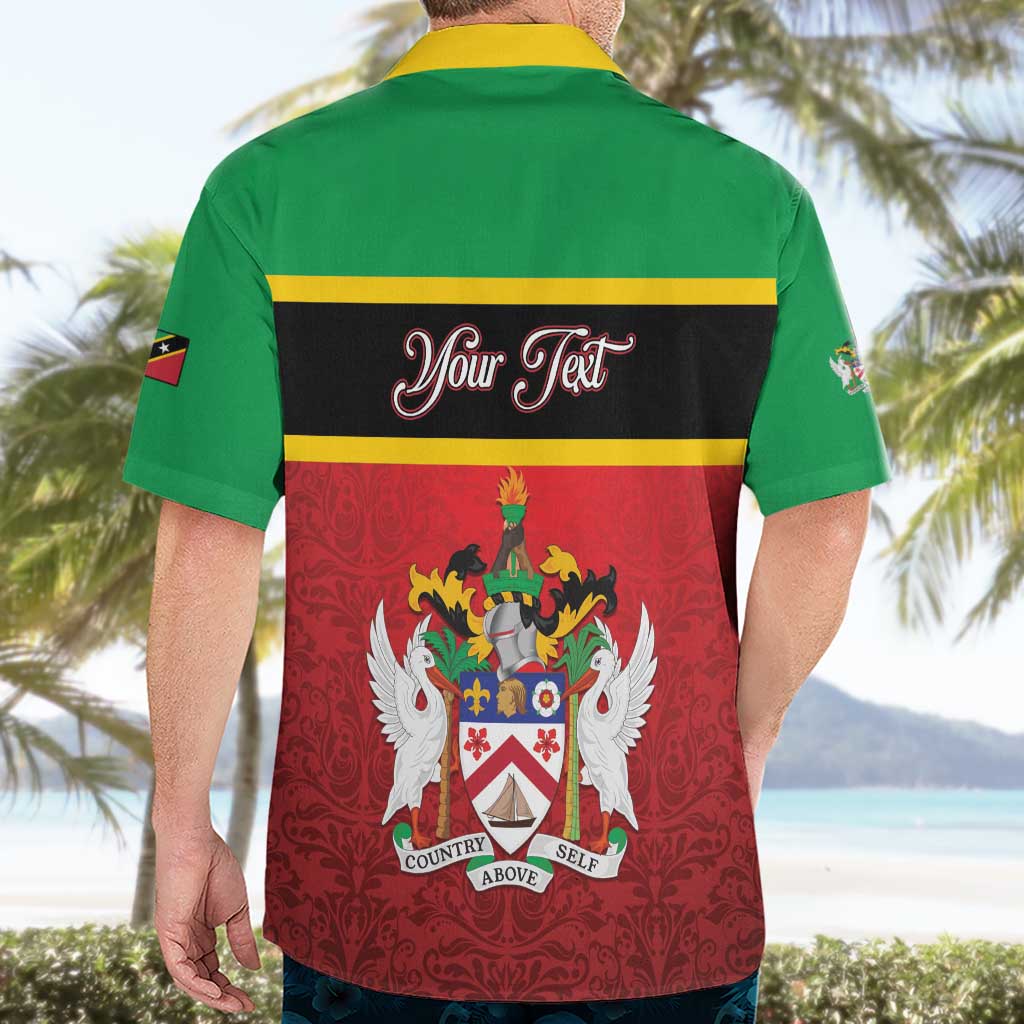 Personalized Saint Kitts and Nevis Royal Pattern Hawaiian Shirt - Wonder Print Shop