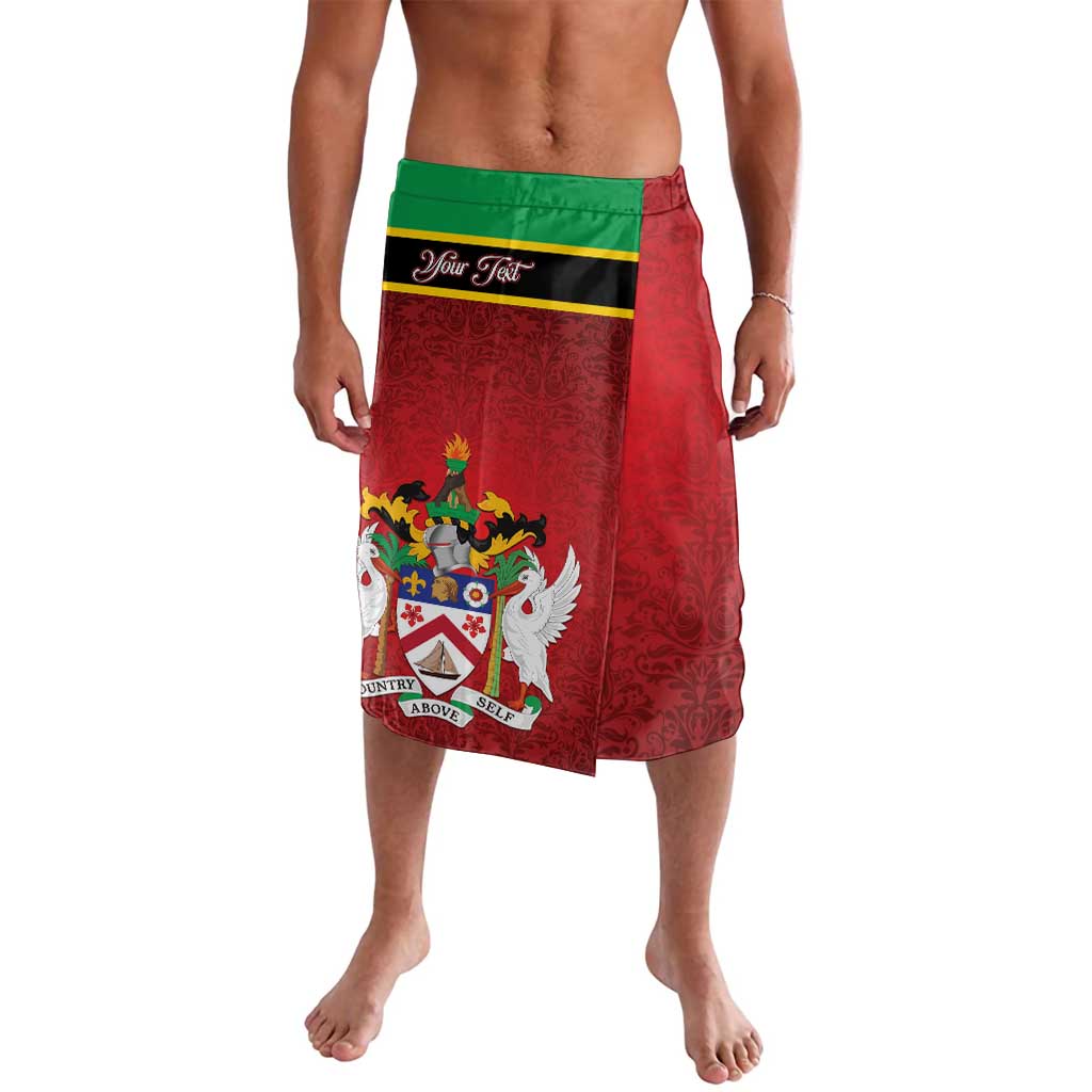 Personalized Saint Kitts and Nevis Royal Pattern Lavalava - Wonder Print Shop