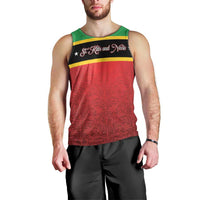 Personalized Saint Kitts and Nevis Royal Pattern Men Tank Top - Wonder Print Shop