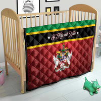 Saint Kitts and Nevis Royal Pattern Quilt - Wonder Print Shop