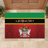 Saint Kitts and Nevis Royal Pattern Rubber Doormat - Wonder Print Shop