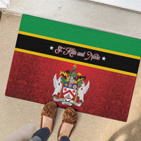 Saint Kitts and Nevis Royal Pattern Rubber Doormat - Wonder Print Shop
