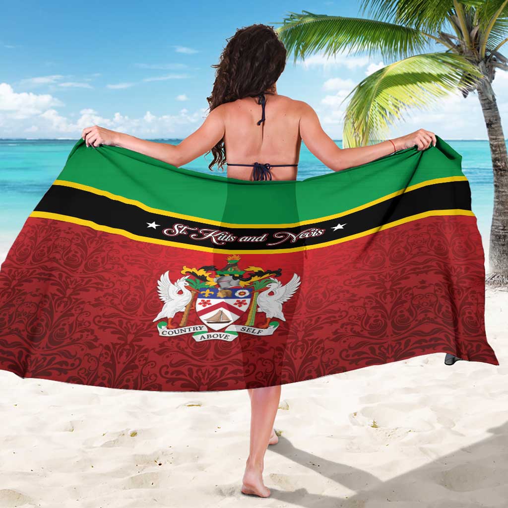 Saint Kitts and Nevis Royal Pattern Sarong - Wonder Print Shop