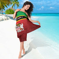 Saint Kitts and Nevis Royal Pattern Sarong - Wonder Print Shop