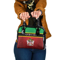 Saint Kitts and Nevis Royal Pattern Shoulder Handbag - Wonder Print Shop
