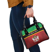 Saint Kitts and Nevis Royal Pattern Shoulder Handbag - Wonder Print Shop