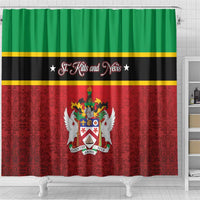 Saint Kitts and Nevis Royal Pattern Shower Curtain - Wonder Print Shop