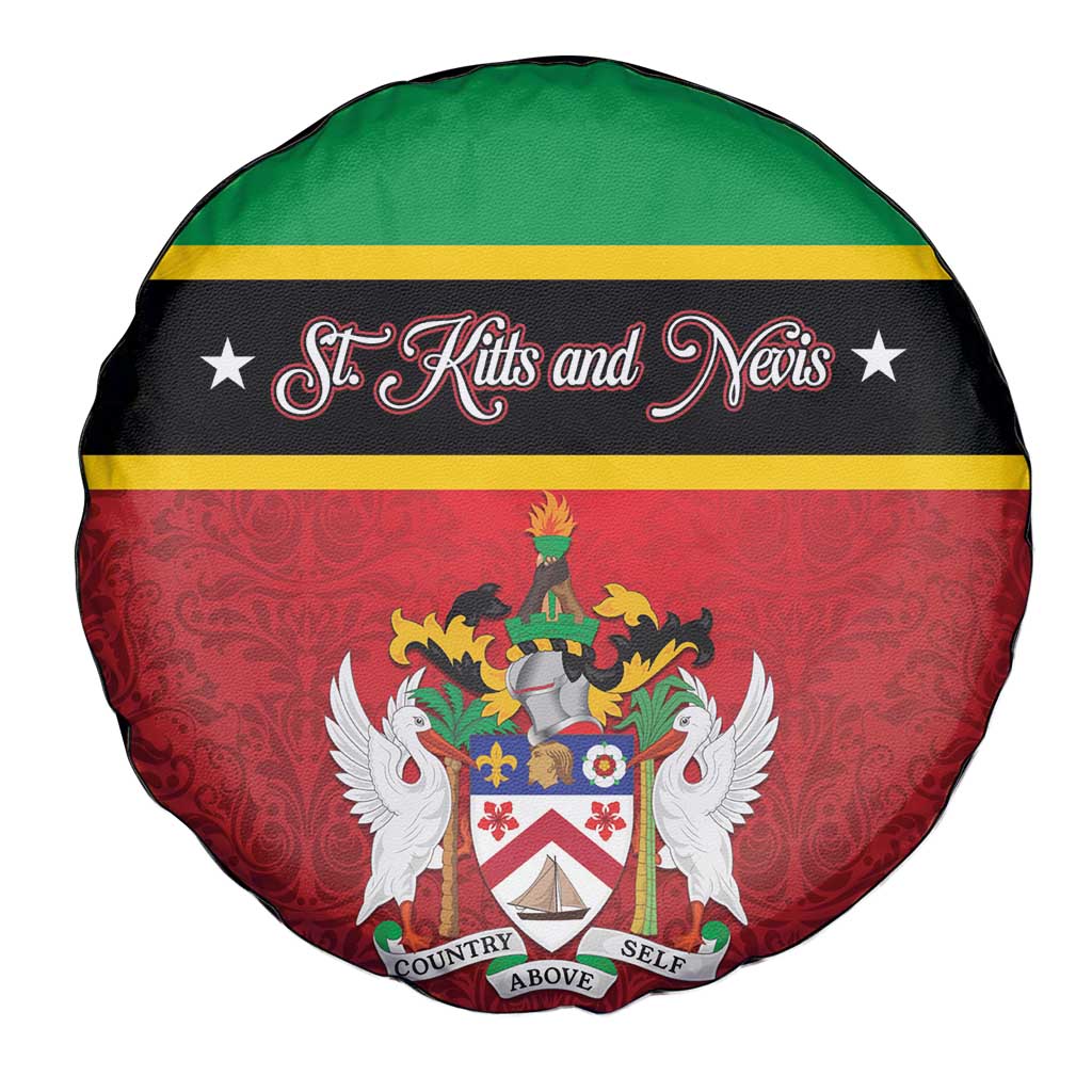 Saint Kitts and Nevis Royal Pattern Spare Tire Cover - Wonder Print Shop