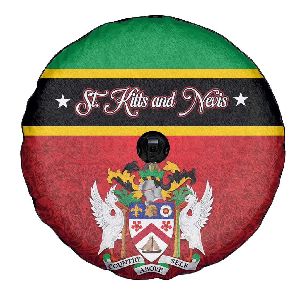 Saint Kitts and Nevis Royal Pattern Spare Tire Cover - Wonder Print Shop