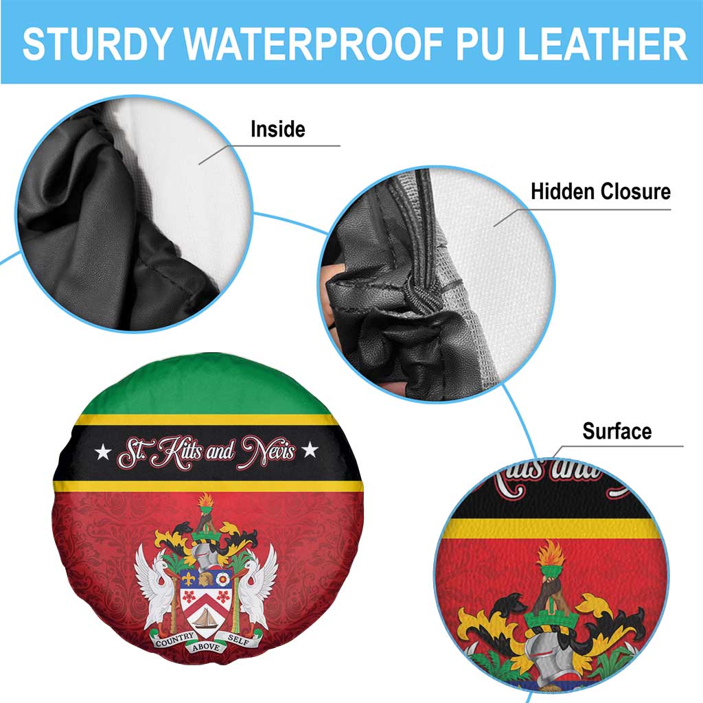 Saint Kitts and Nevis Royal Pattern Spare Tire Cover - Wonder Print Shop