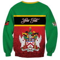 Personalized Saint Kitts and Nevis Royal Pattern Sweatshirt - Wonder Print Shop