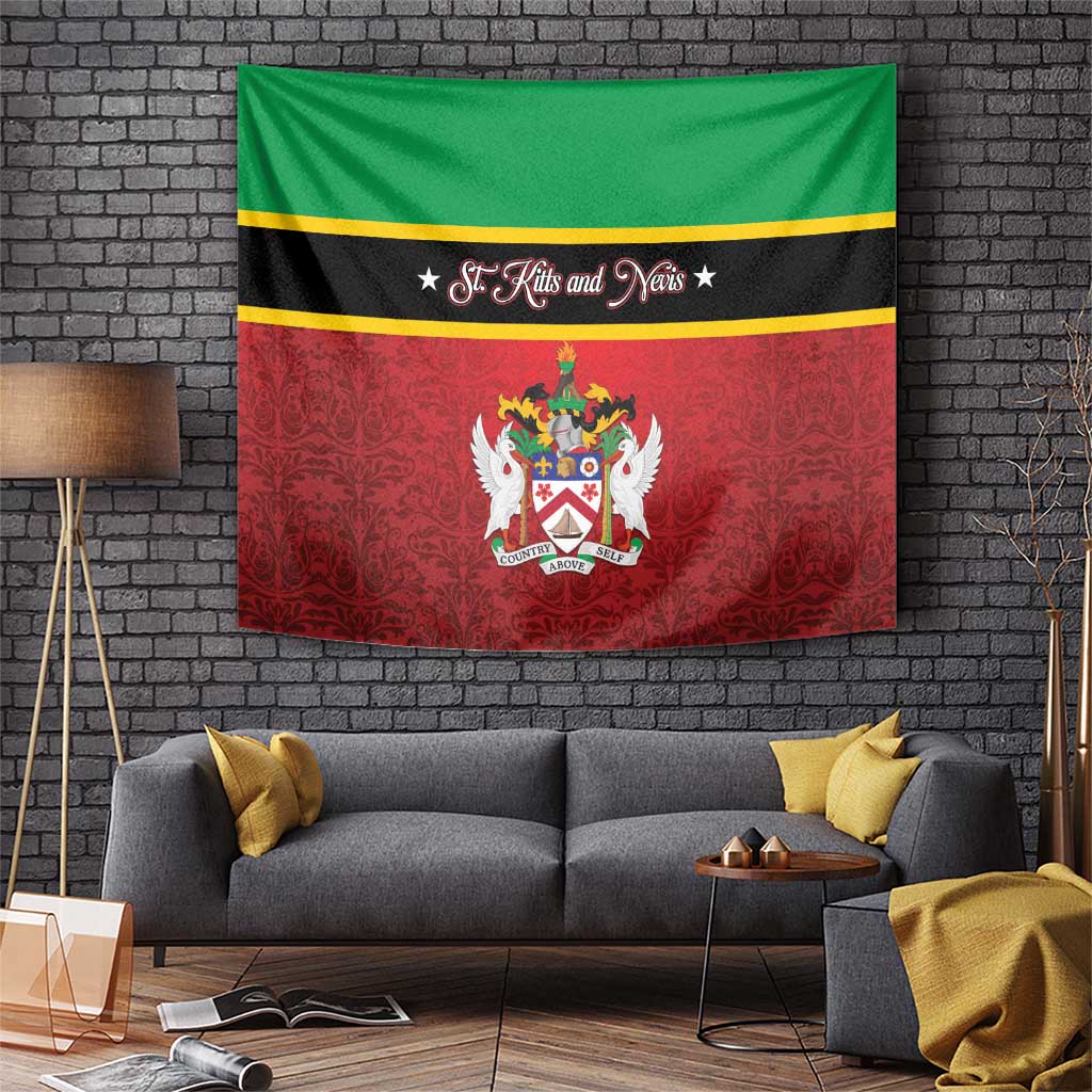 Saint Kitts and Nevis Royal Pattern Tapestry - Wonder Print Shop