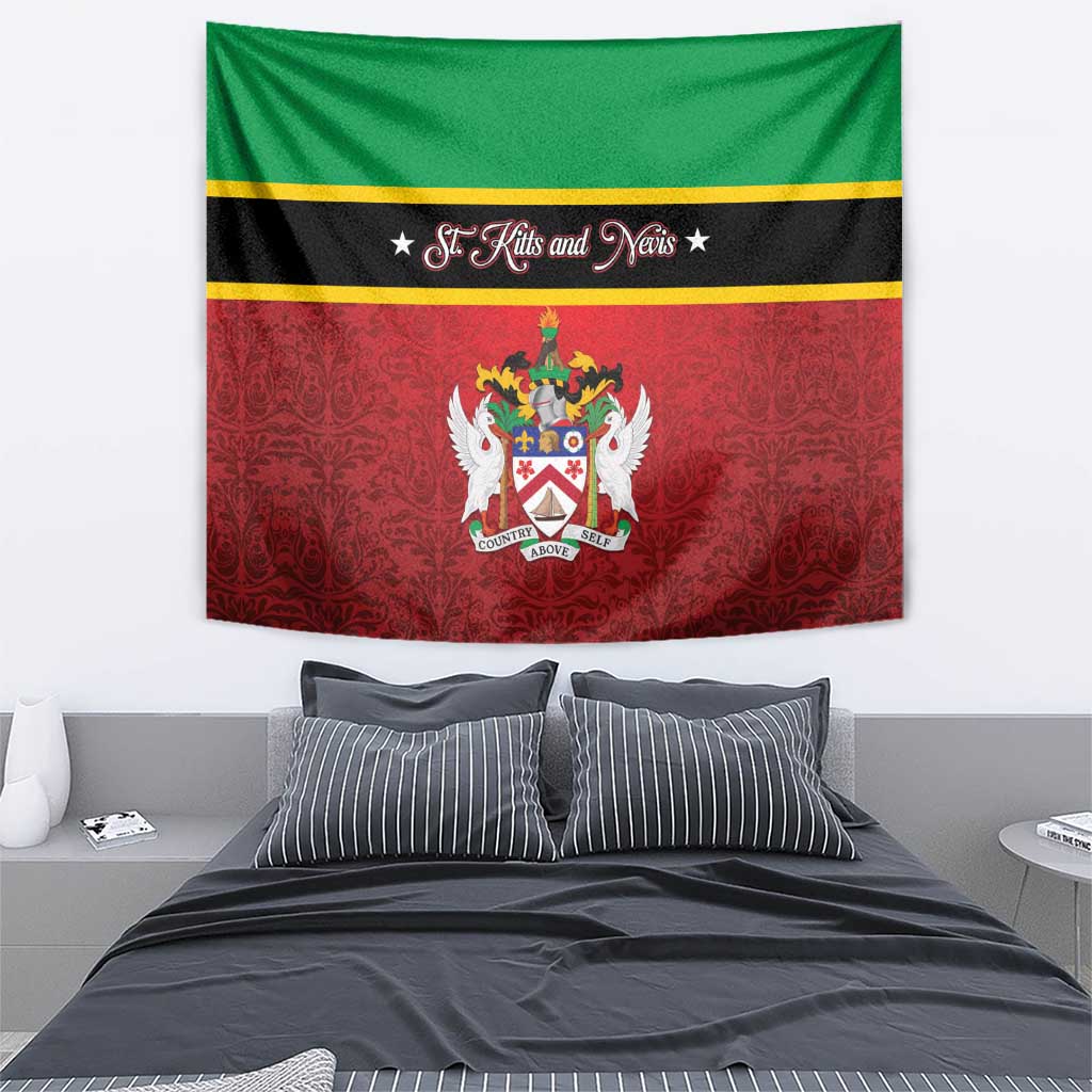 Saint Kitts and Nevis Royal Pattern Tapestry - Wonder Print Shop