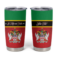 Personalized Saint Kitts and Nevis Royal Pattern Tumbler Cup - Wonder Print Shop
